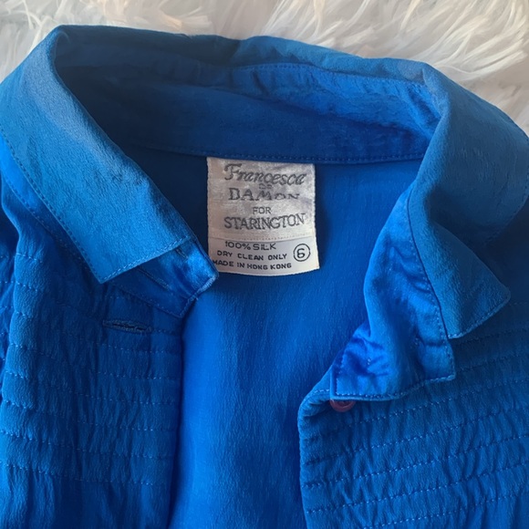 Vintage Francesca of Damon for Starington 100% Silk Dress - Picture 3 of 5